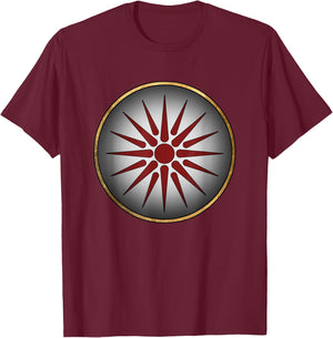 Macedonian Shield Ancient Makedon Alexander the Great T-Shirt - T-Shirt | Maroon