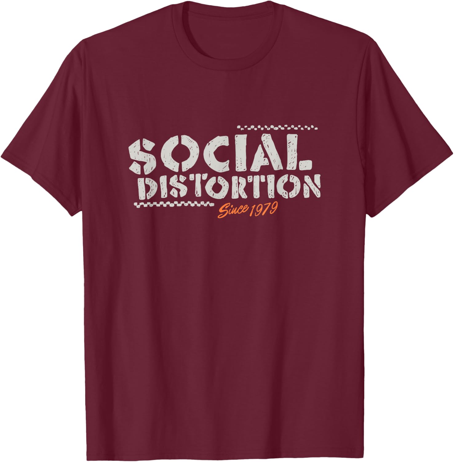 Official Social Distortion Taxi T-Shirt - T-Shirt | Maroon