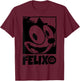 Felix The Cat Portrait T-Shirt - T-Shirt | Maroon