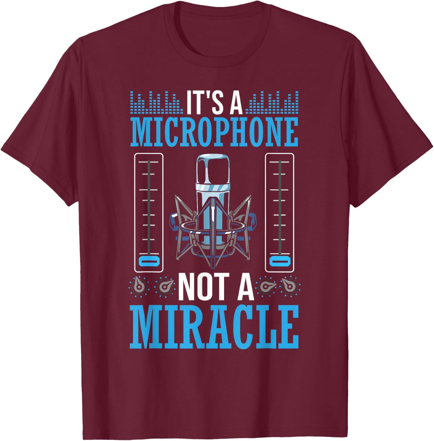 Recording Engineer Audio Church Sound Tech Church Sound Guy T-Shirt - T-Shirt | Maroon