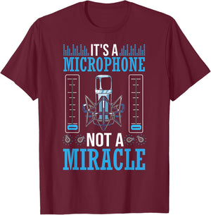 Recording Engineer Audio Church Sound Tech Church Sound Guy T-Shirt - T-Shirt | Maroon