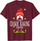 The Cookie Baking Gnome Christmas Matching T-Shirt - T-Shirt | Maroon