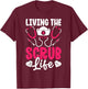 Funny Scrub Life Heart Healthcare Medical Nurse Women T-Shirt - T-Shirt | Maroon