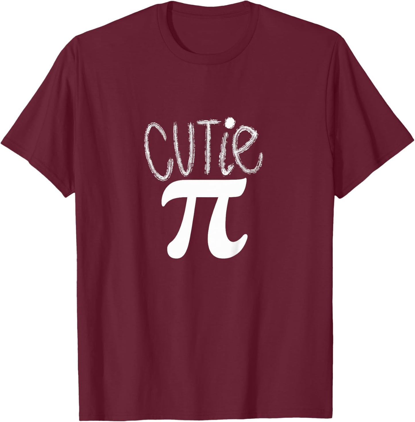 Kids Cutie Pi Math Pun Cutie Pie Toddler Kids Shirt for Pi Day T-Shirt - T-Shirt | Maroon
