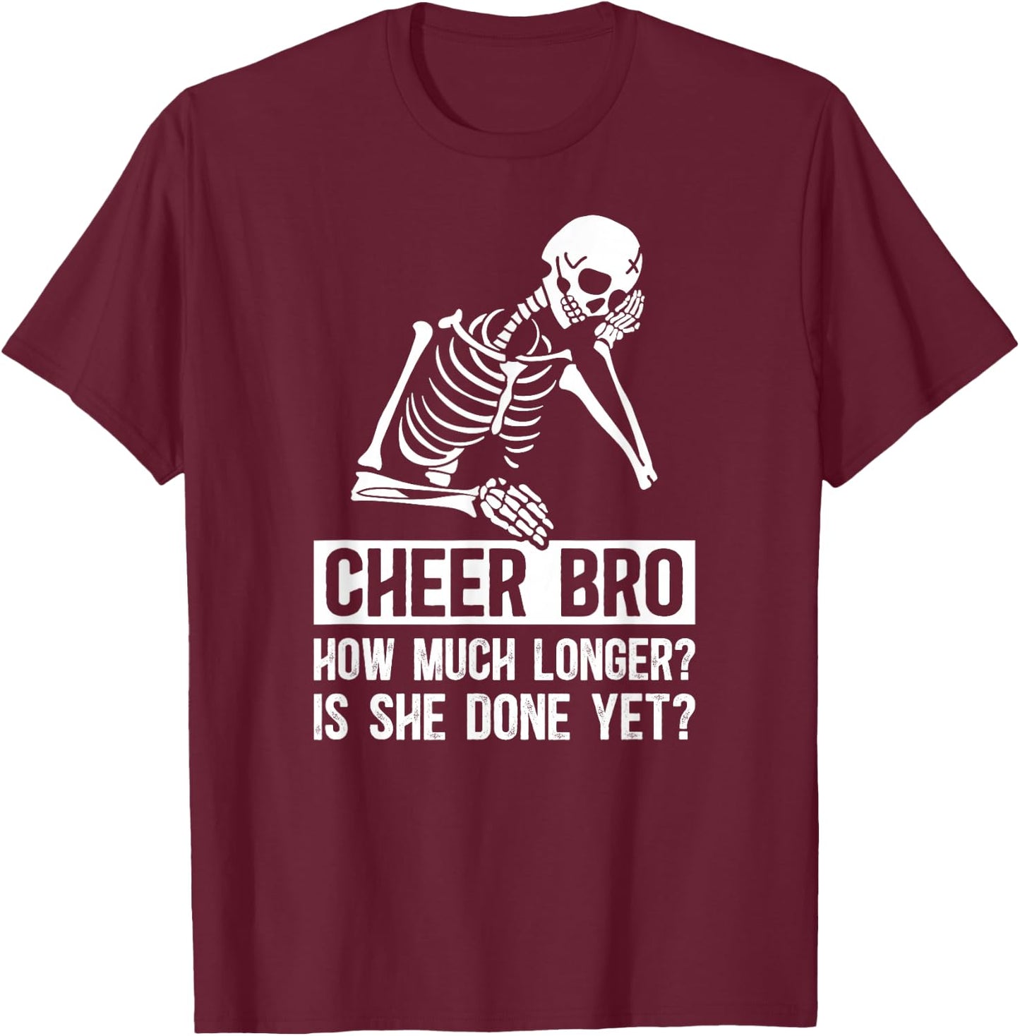 Cheer Brother Funny Cheerleader Brother Cheerleading Brother T-Shirt - T-Shirt | Maroon