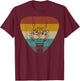 Vintage Rock & Roll Skeleton Funny Guitar Music Lover Retro T-Shirt - T-Shirt | Maroon