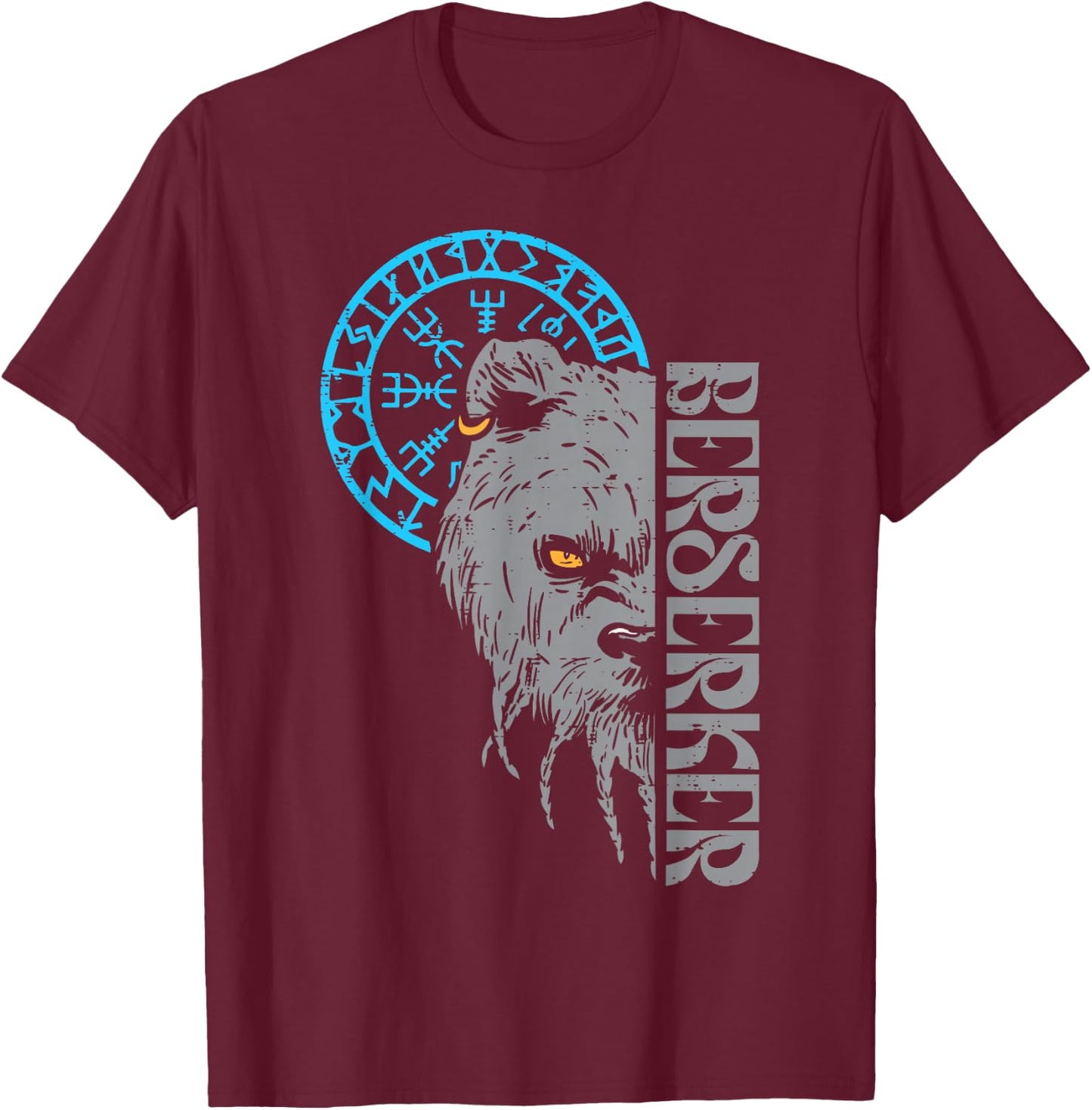 Viking Bear Berserker Norse Mythology Men Boys Kids Women T-Shirt - T-Shirt | Maroon