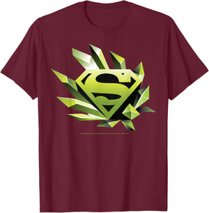 DC Comics Superman Kryptonite Chest Logo T-Shirt - T-Shirt | Maroon