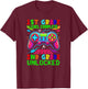1st Grade Level Complete 2nd Grade Unlocked Gamer Students T-Shirt - T-Shirt | Maroon