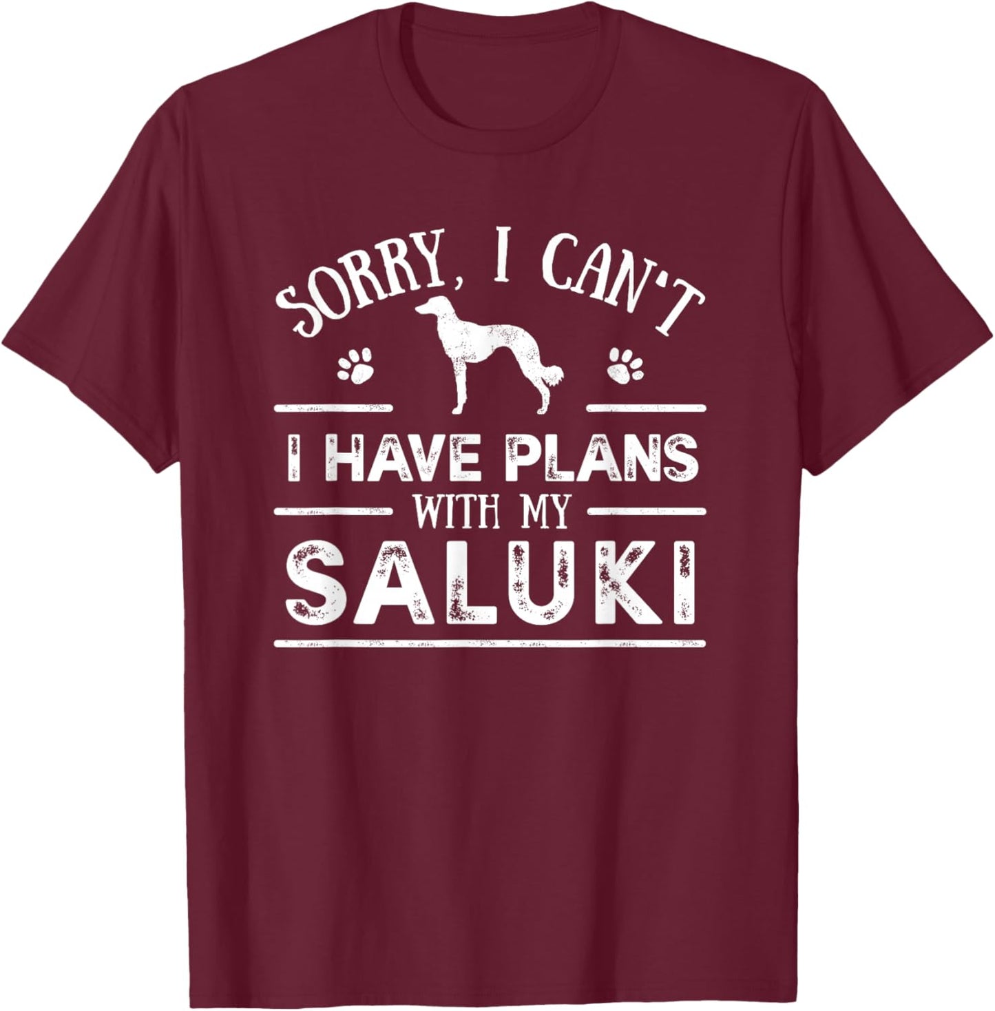 Funny Saluki - Funny Dog Owner Gift Women T-Shirt - T-Shirt | Maroon