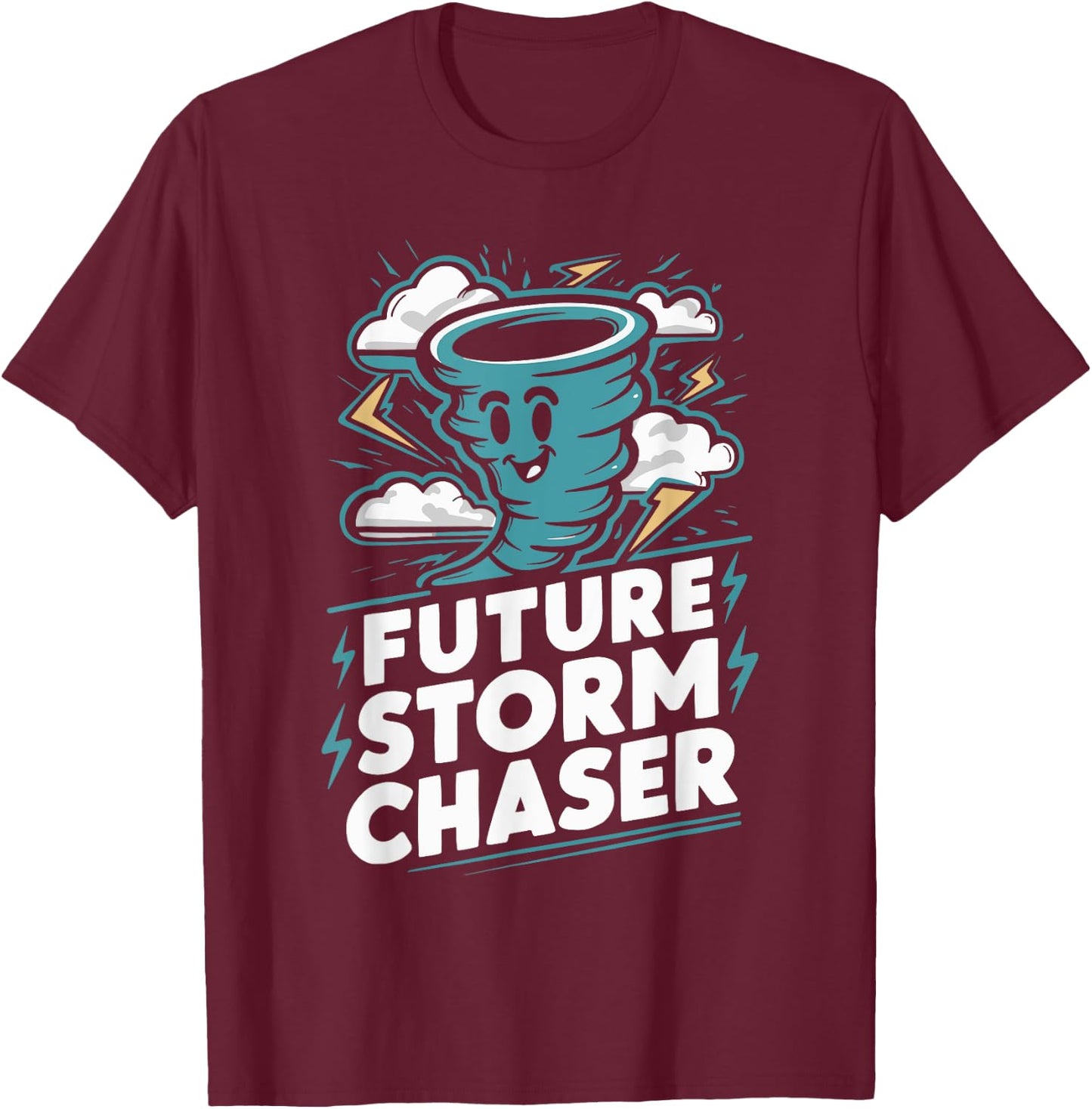 Future Storm Chaser T-Shirt - T-Shirt | Maroon
