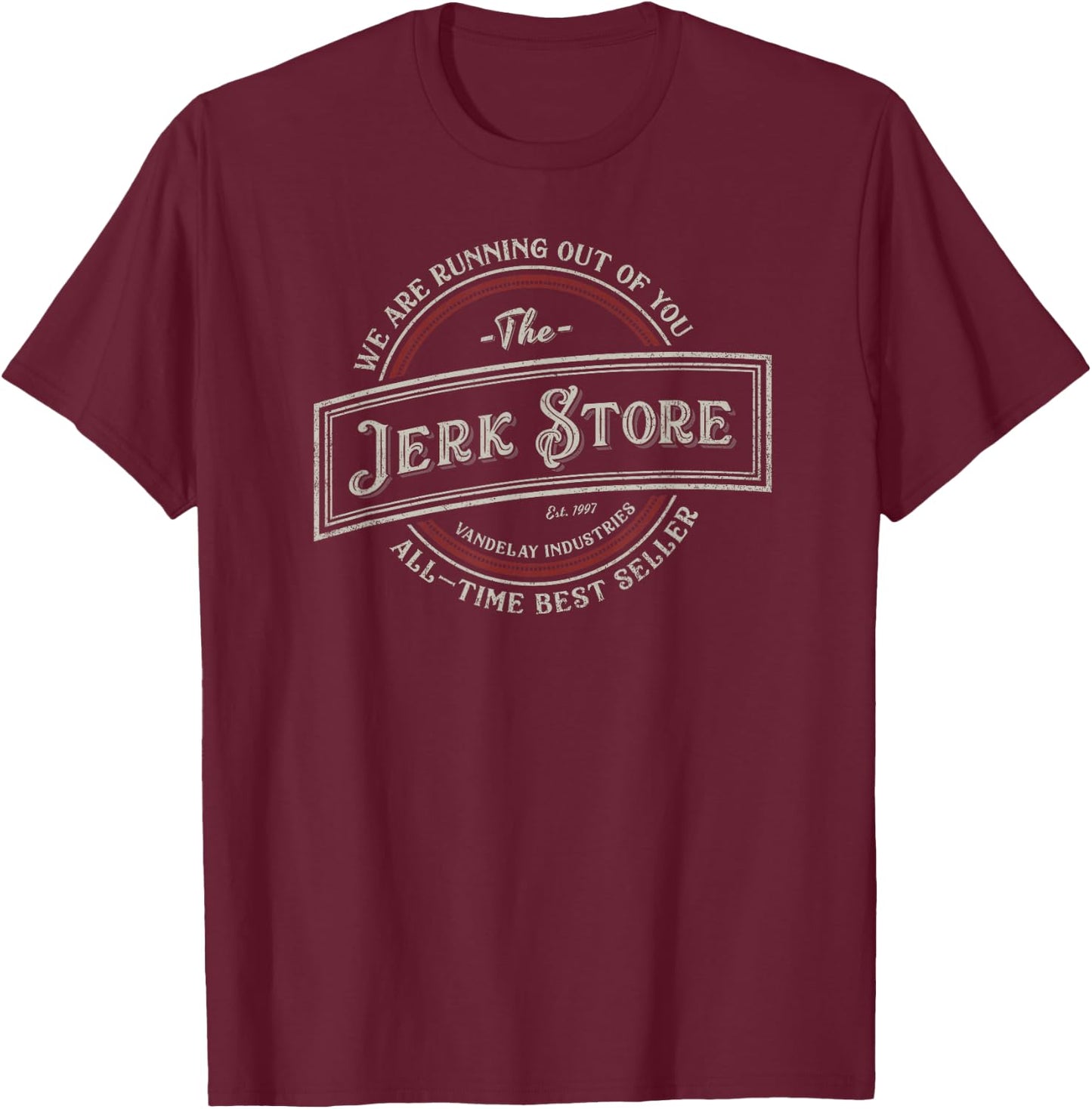 The Jerk Store T-Shirt - T-Shirt | Maroon