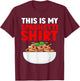 Cute Spaghetti Art Women Kids Pasta Spaghetti Lover T-Shirt - T-Shirt | Maroon