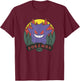 Pokémon 094 Gengar Outdoor Adventure Forest Park Badge T-Shirt - T-Shirt | Maroon