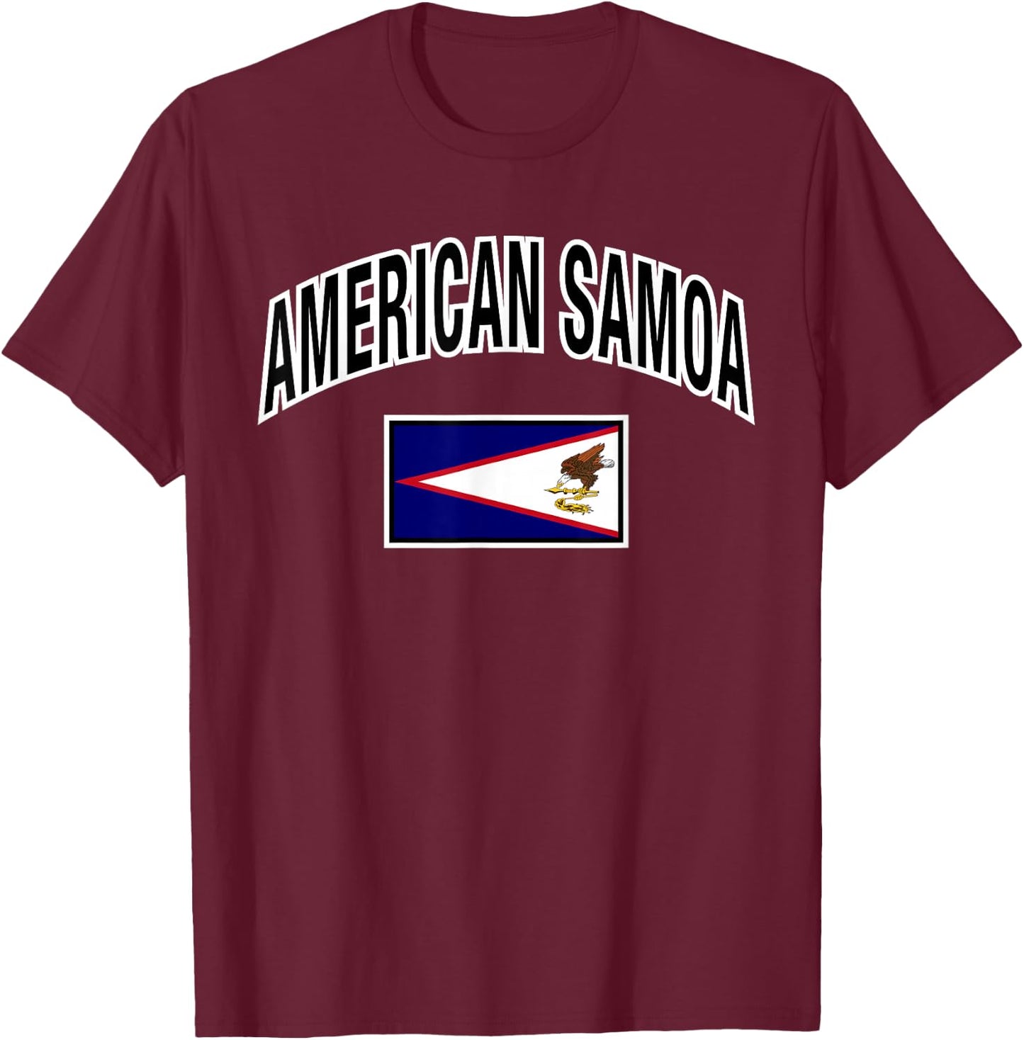American Samoa Flag Proud American Samoan T-Shirt - T-Shirt | Maroon