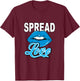 Blue Spread All The LOVE Blue Graphic T-Shirt - T-Shirt | Maroon
