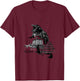The Birds Alfred Hitchcock Collage T-Shirt - T-Shirt | Maroon