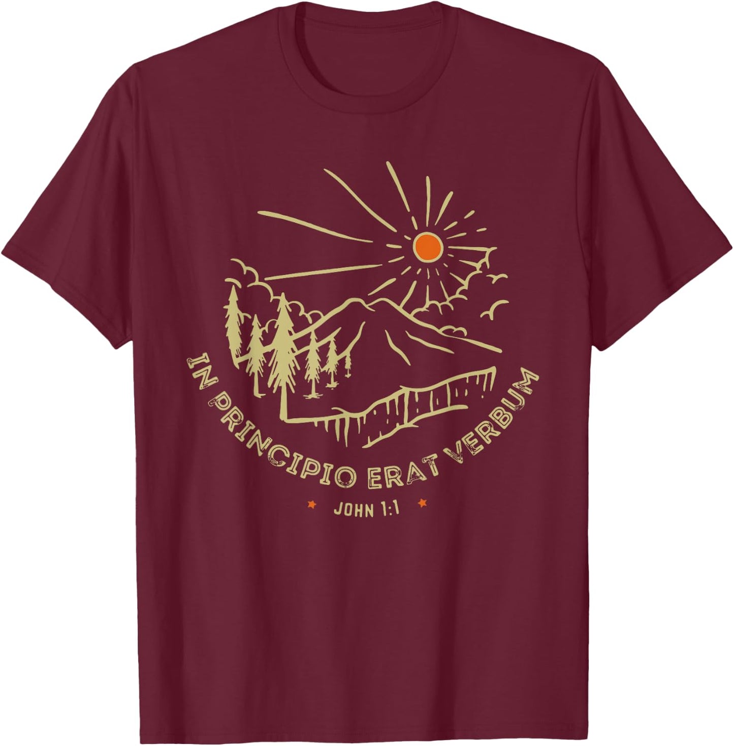 In Principio Erat Verbum, John 1:1, Classical Conversations T-Shirt - T-Shirt | Maroon