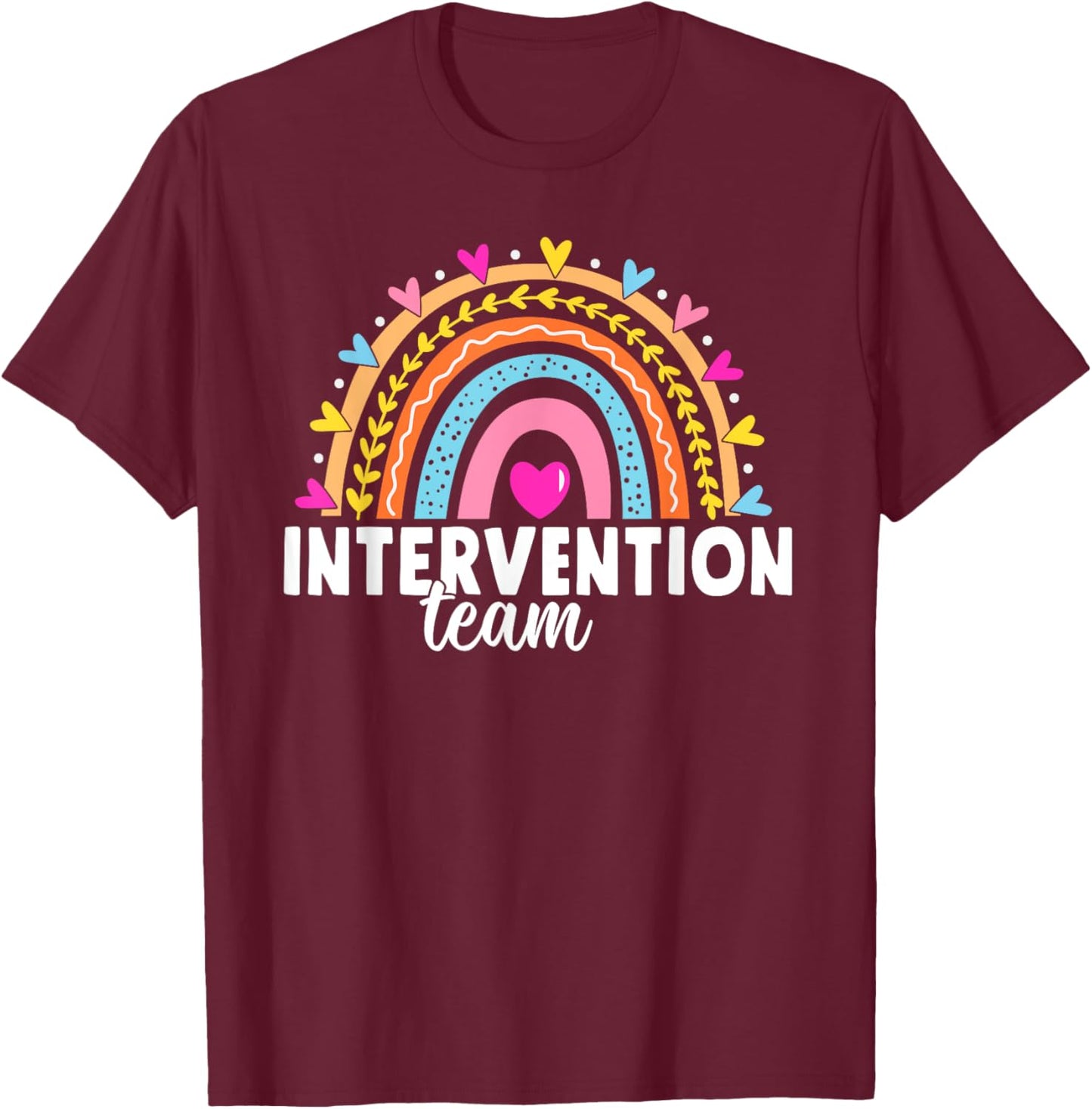 RTI Team Response Intervention Teacher School Squad T-Shirt - T-Shirt | Maroon