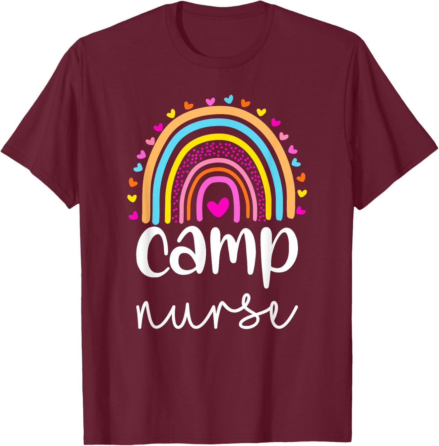 Camp Nurse Camp Nurse Nurses Day T-Shirt - T-Shirt | Maroon