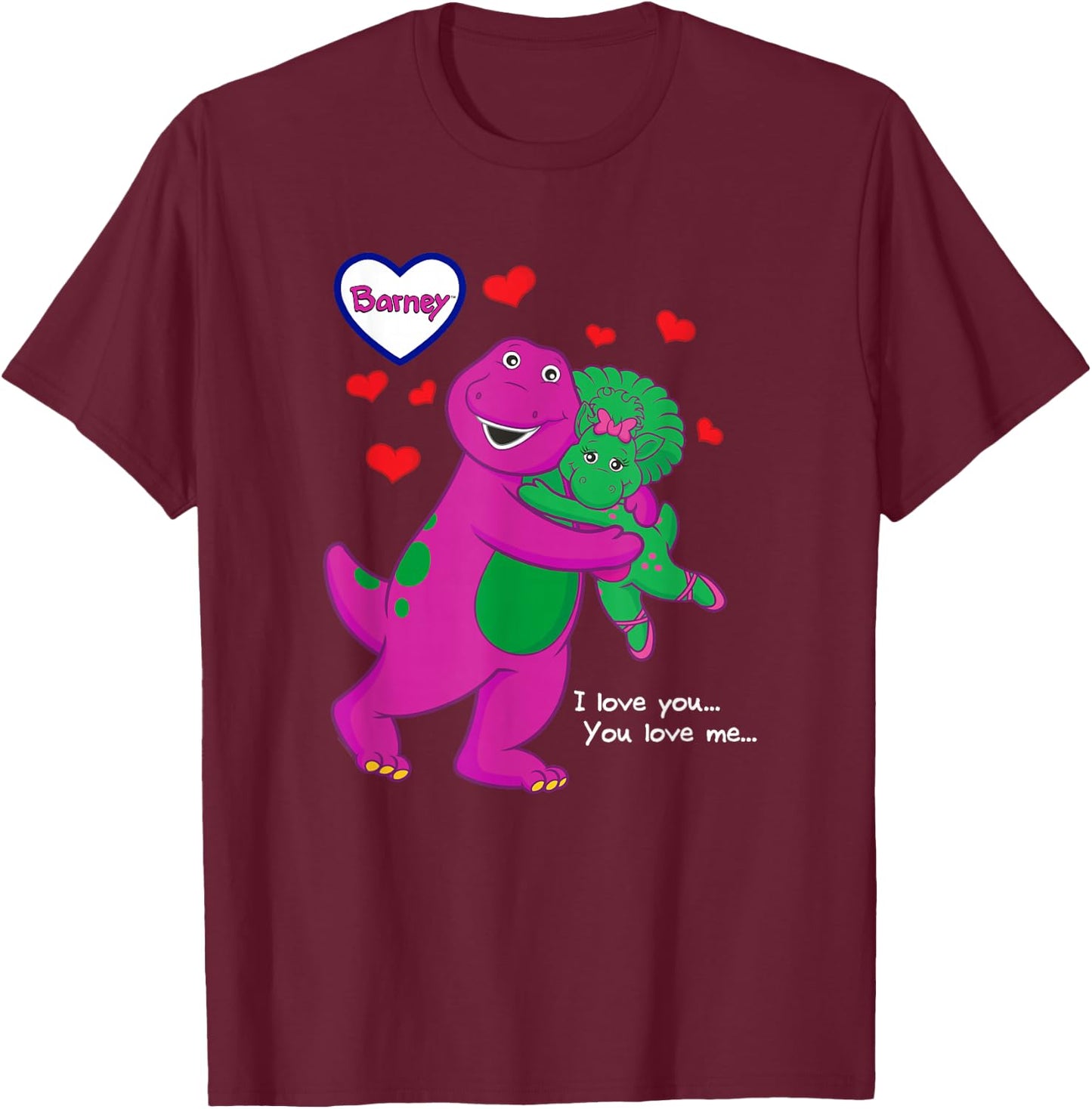 Barney - I Love You…You Love Me… T-Shirt - T-Shirt | Maroon
