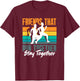 Friends That Run Together Stay Together Jogging Fitness T-Shirt - T-Shirt | Maroon