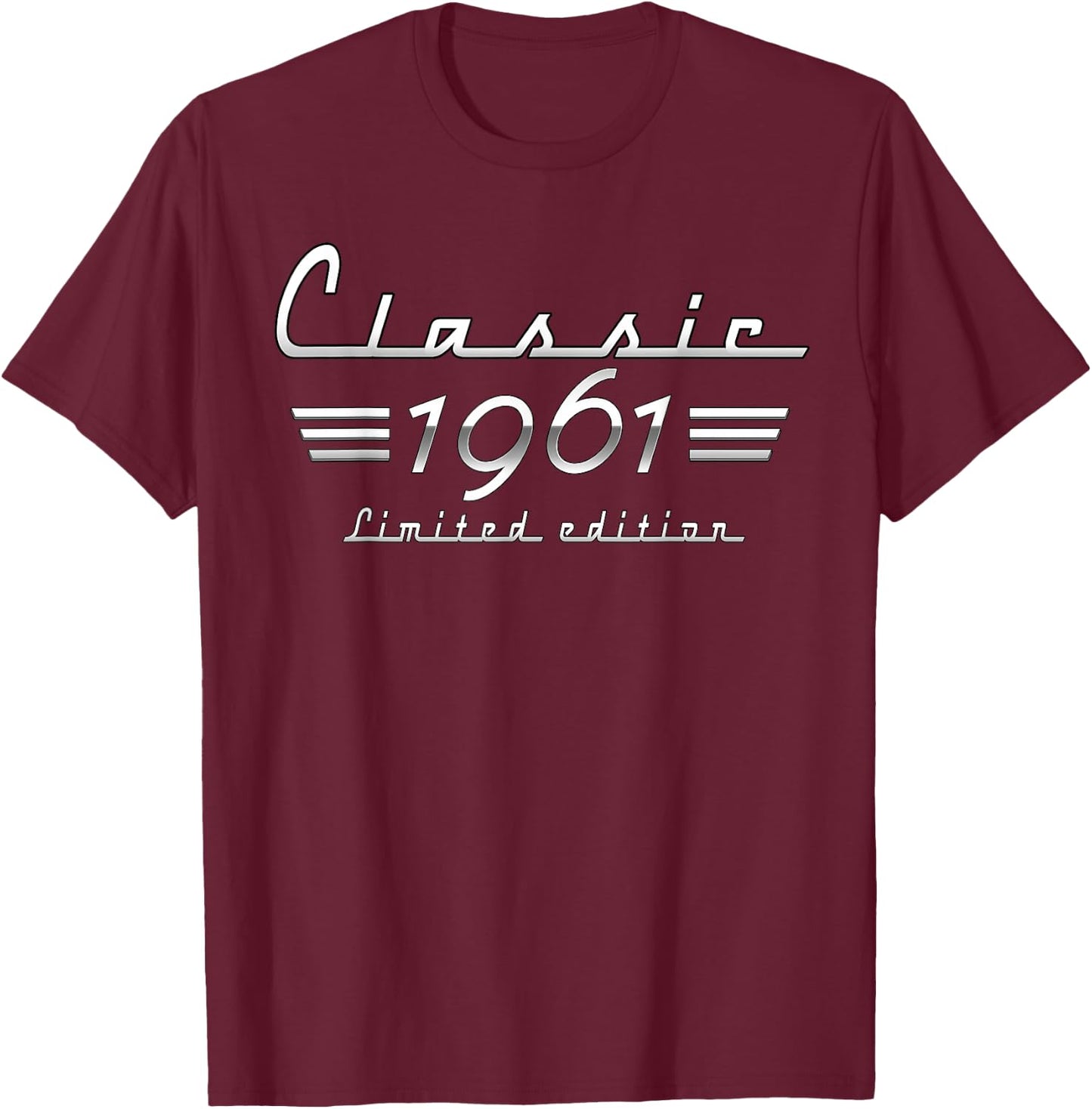 64 Year Old Gift Classic 1961 Limited Edition 64th Birthday T-Shirt - T-Shirt | Maroon