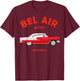 1955 55 Chevys Bel Air Sport Classic Vintage Muscle Car T-Shirt - T-Shirt | Maroon