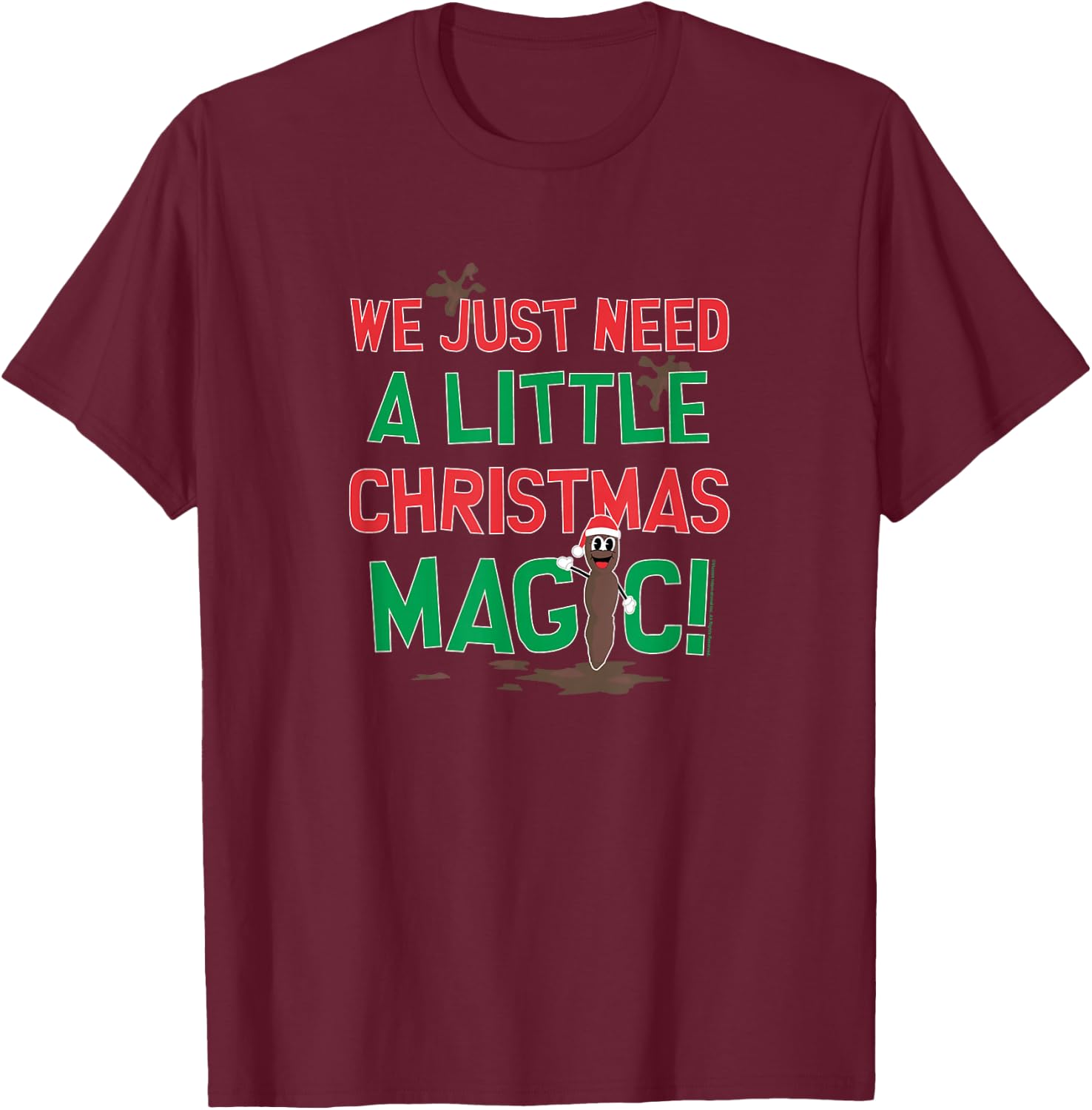 South Park - Mr Hankey Christmas T-Shirt - T-Shirt | Maroon