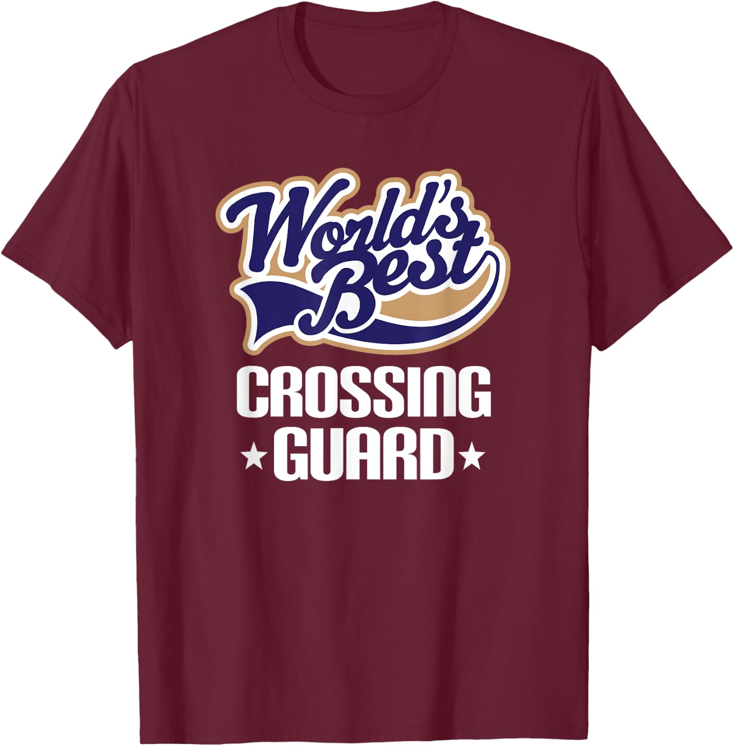 Crossing Guard Appreciation Gift T-Shirt - T-Shirt | Maroon