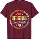 Instructional Specialist School Cute Academic Teacher T-Shirt - T-Shirt | Maroon