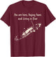 You're Here Paying Taxes And Living In Fear Milky Way Galaxy T-Shirt - T-Shirt | Maroon