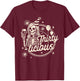 30th Birthday Girl Skeleton Drinking Birthday Thirty-licious T-Shirt - T-Shirt | Maroon