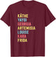 Famous Women Artists Feminist Art History T-Shirt - T-Shirt | Maroon