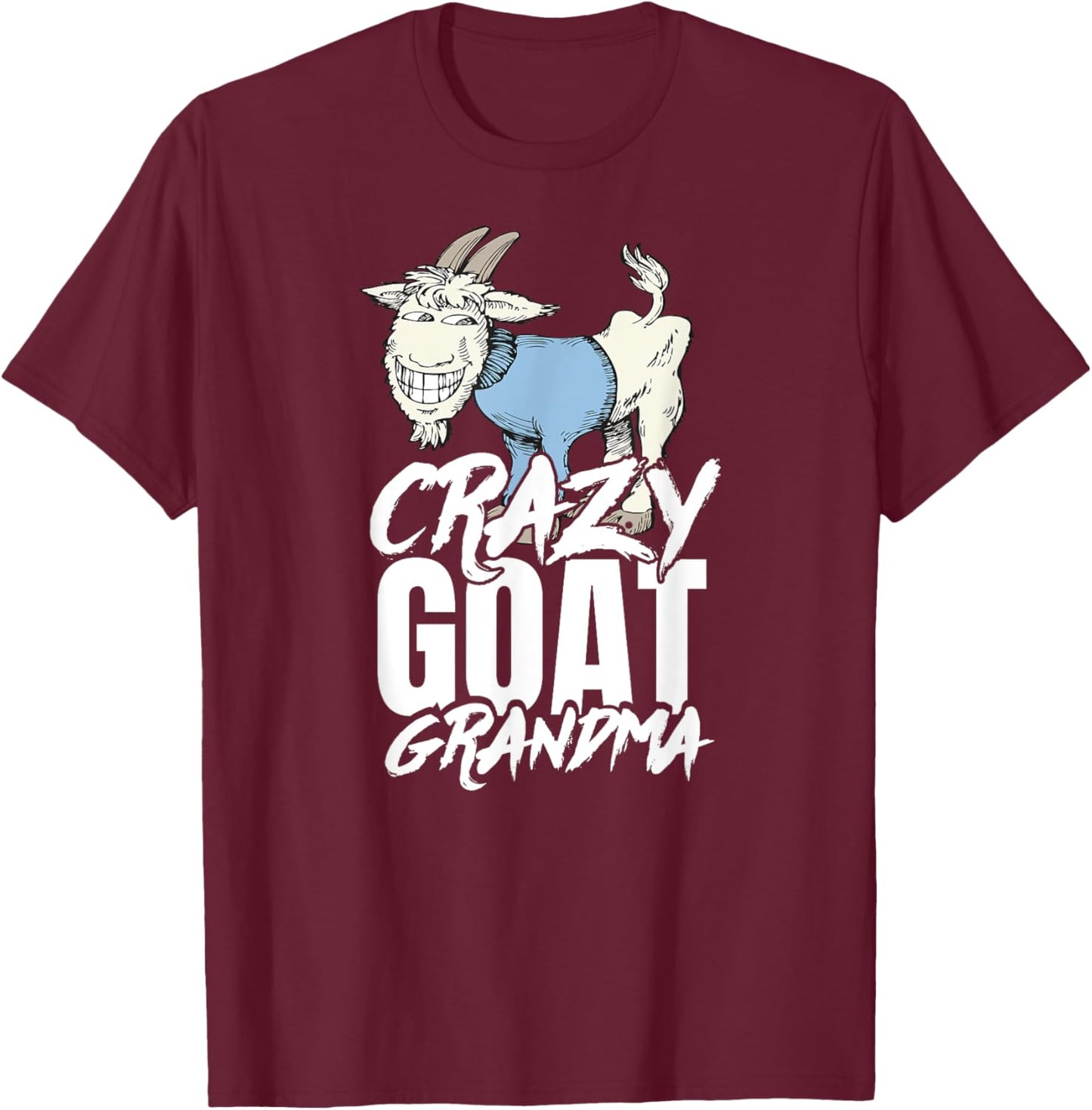Goat Grandma T Shirt funny Mom T-Shirt - T-Shirt | Maroon