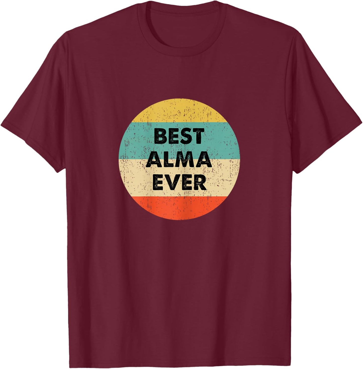 Alma Name T-Shirt - T-Shirt | Maroon