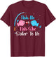 Fish-He Or Fish-She Sister To Be Gender Reveal Baby Shower T-Shirt - T-Shirt | Maroon