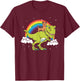 Yorkshire Terrier Yorkie Dog T Rex Dinosaur Tyrannosaurus Men Women Kids T-Shirt - T-Shirt | Maroon