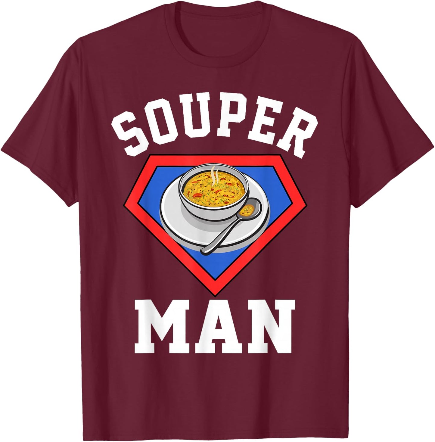 Souper Puns Fun Soup Lover Outfit For Kids T-Shirt - T-Shirt | Maroon