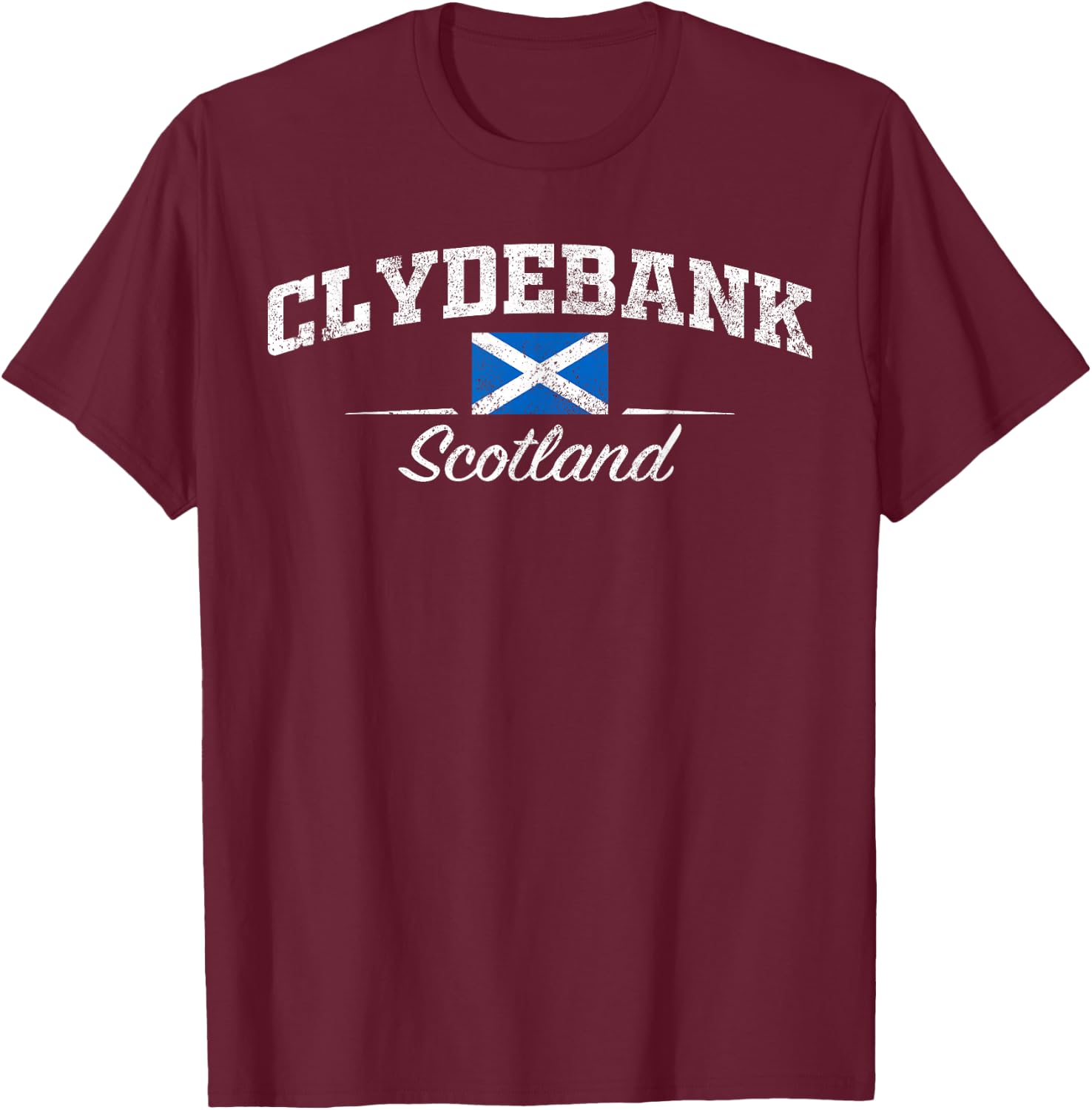 Clydebank Scotland T-Shirt - T-Shirt | Maroon