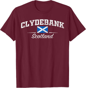 Clydebank Scotland T-Shirt - T-Shirt | Maroon