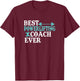 Best powerlifting coach ever T-Shirt - T-Shirt | Maroon