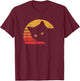 Vintage Eighties Style Cat Retro Distressed Design T-Shirt - T-Shirt | Maroon