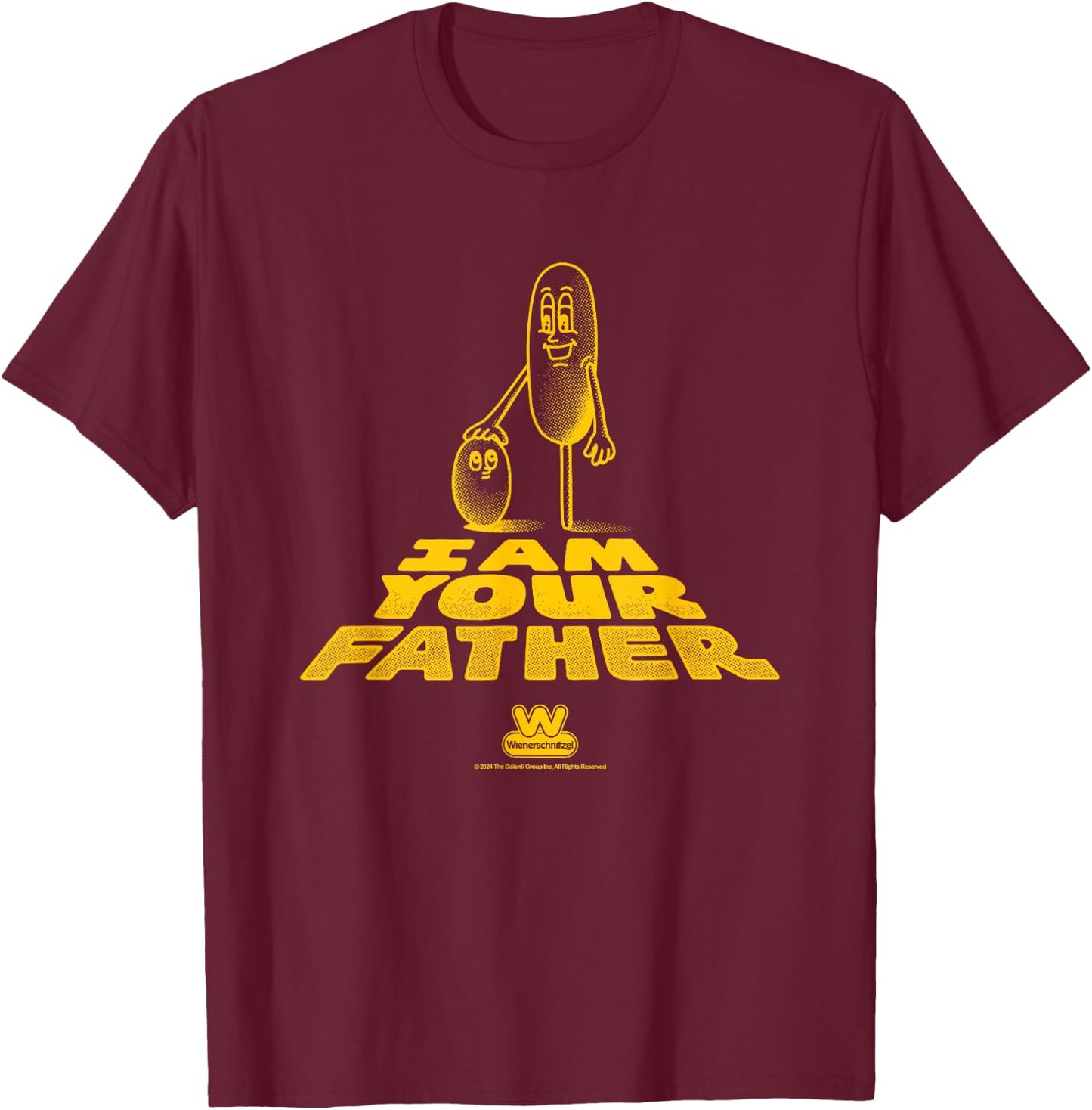 Wienerschnitzel Father's Day I Am Your Father Corndogs T-Shirt - T-Shirt | Maroon