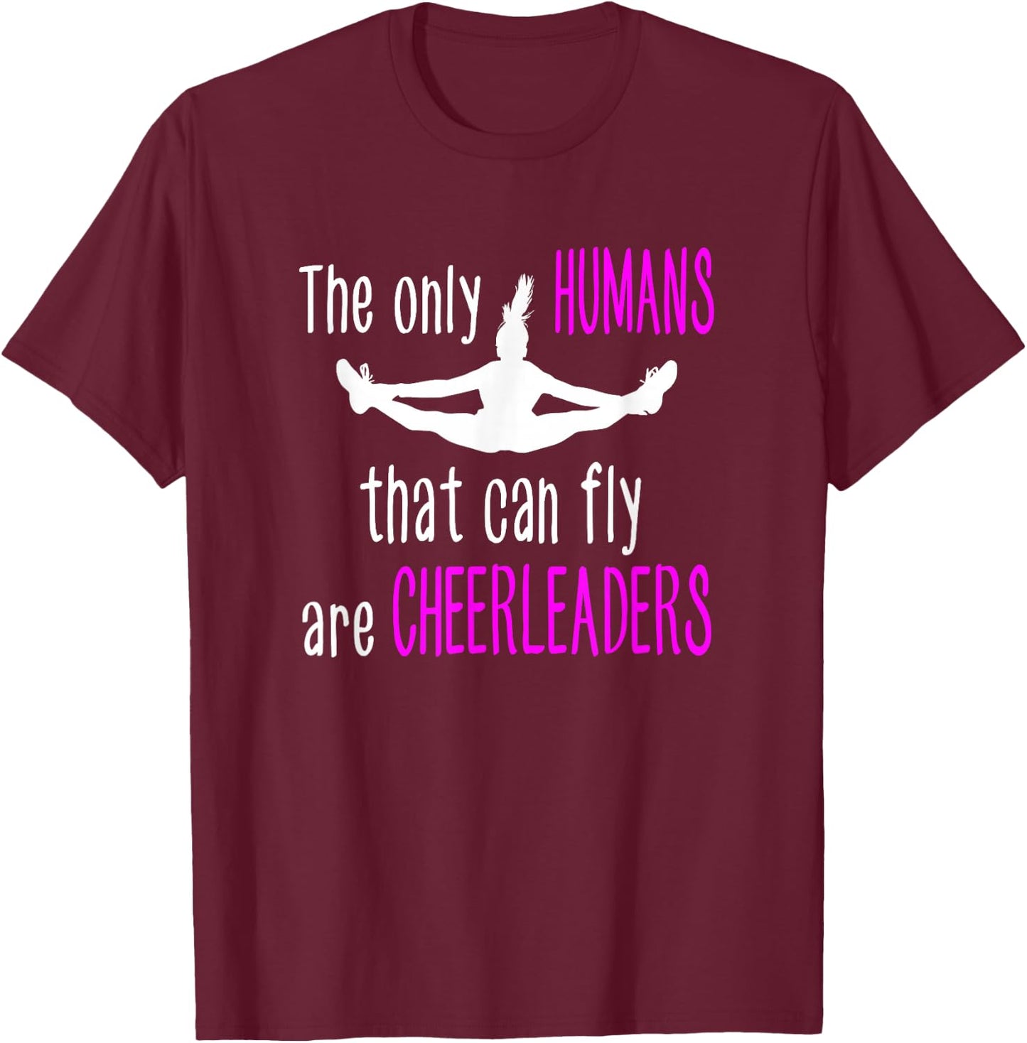 Cheerleading Pretty Little Flyer Cheer Quotes T-Shirt - T-Shirt | Maroon