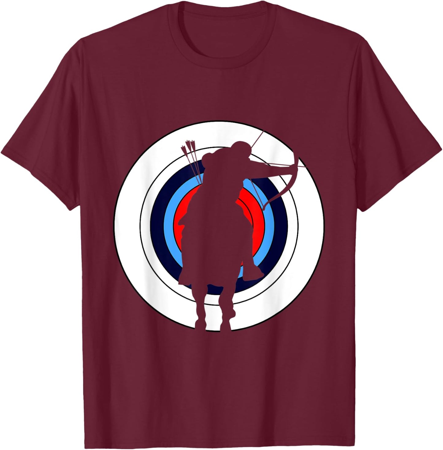 Mounted Archer Archery Target Men Women T-Shirt - T-Shirt | Maroon