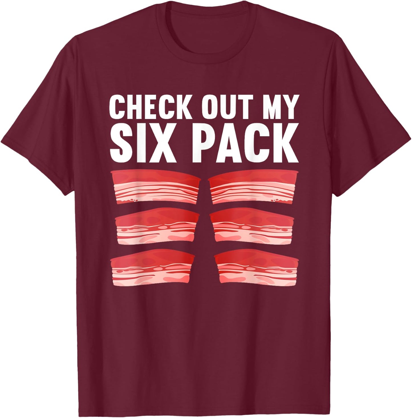 Cool Bacon Women Kids Pork Food Meat Lovers Foodie T-Shirt - T-Shirt | Maroon