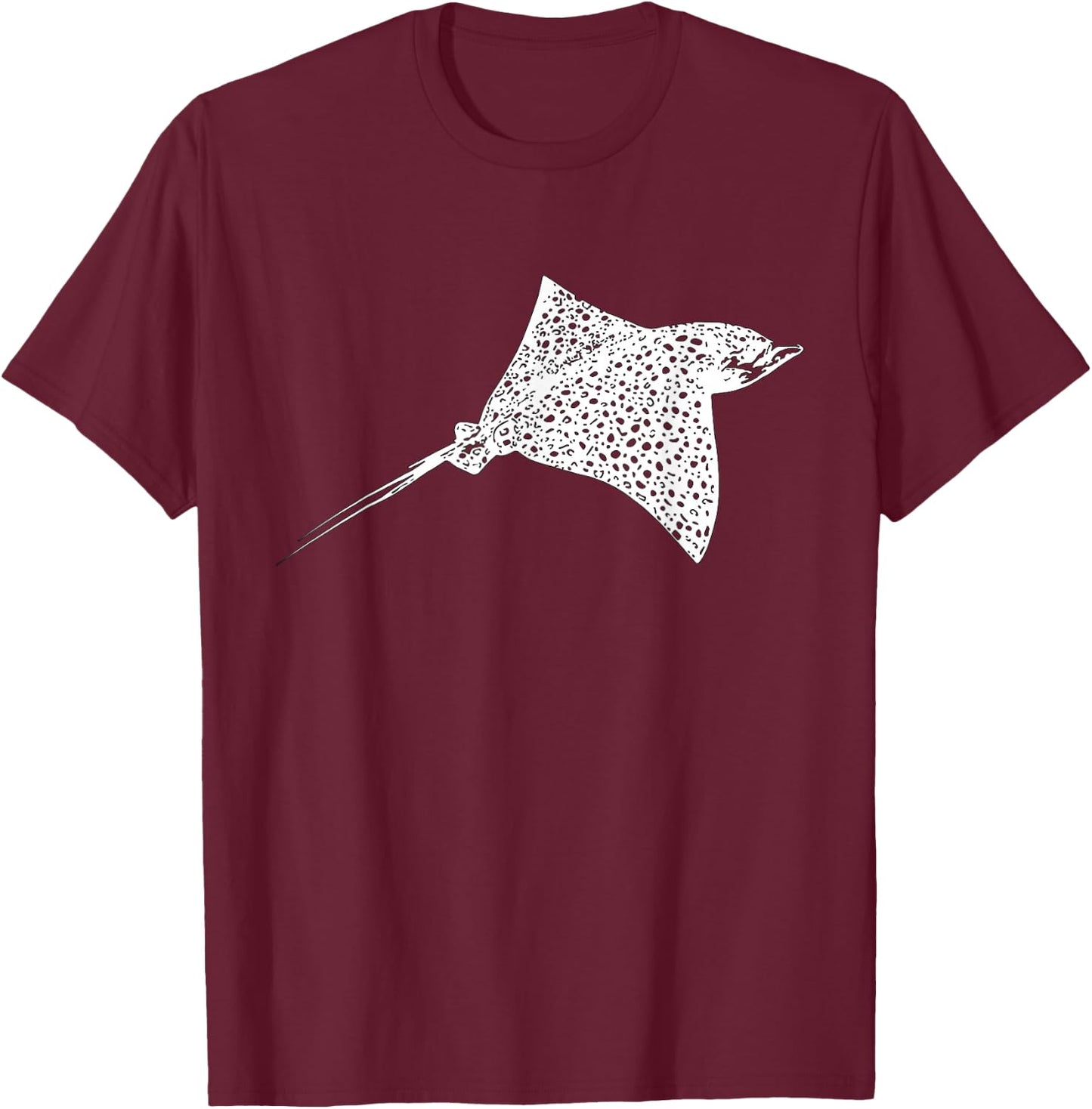Spotted Eagle Ray Diver T-Shirt - T-Shirt | Maroon