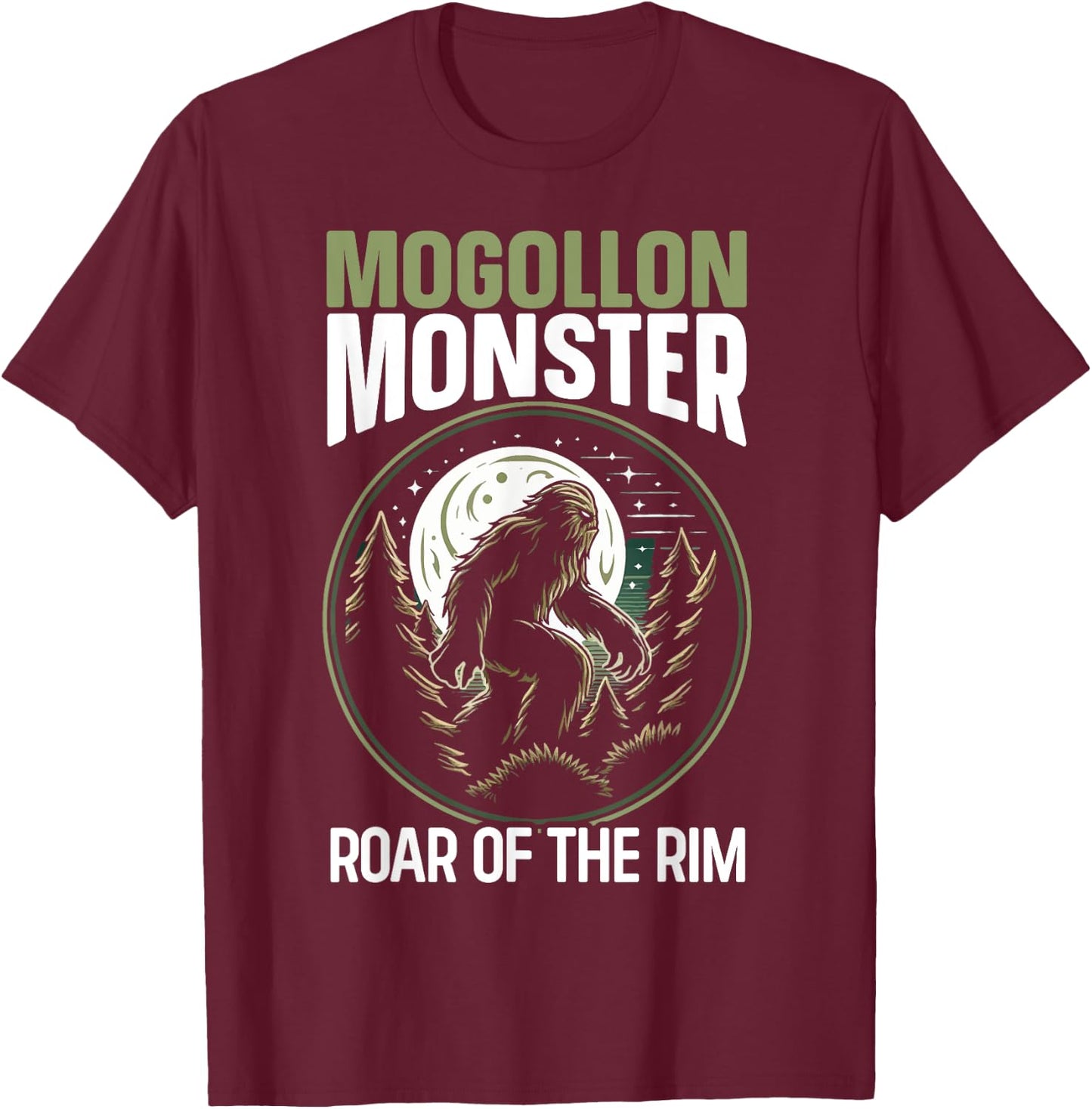 Mogollon Monster Legendary Creature Cryptozoology Cryptid T-Shirt - T-Shirt | Maroon