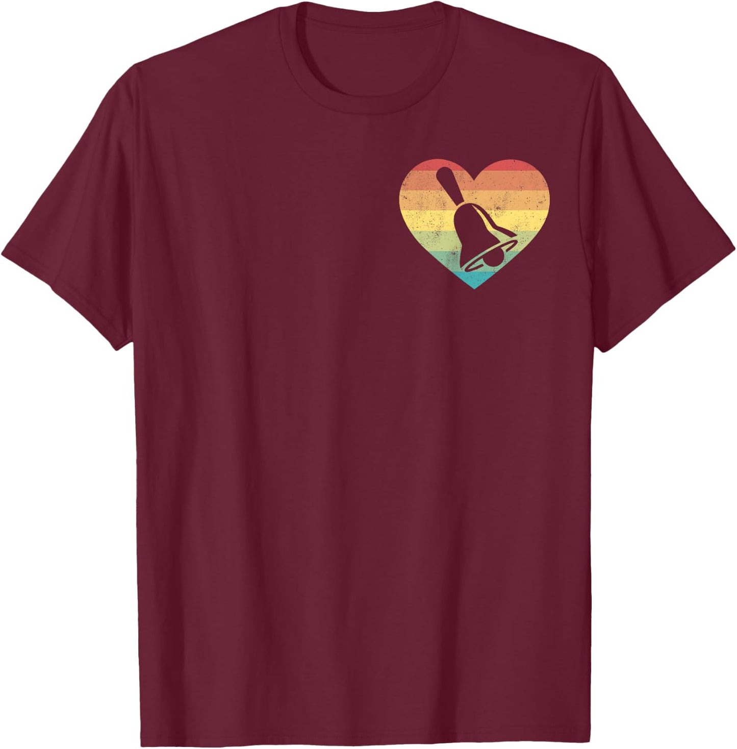 Funny Handbell Love Music Instrument Bell Choir T-Shirt - T-Shirt | Maroon
